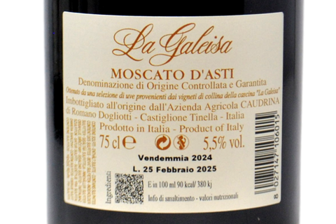 MOSCATO D'ASTI DOCG "LA GALEISA" 2024 - AZIENDA AGRICOLA CAUDRINA