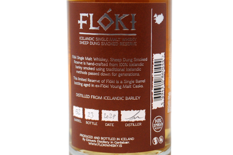 ISLANDE YOUNG MALT WHISKY BOTTE DE MOUTON FUMÉE RESERVE - FLOKI