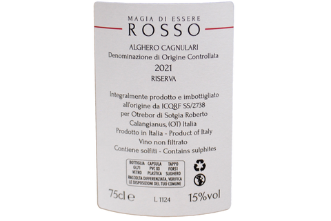 VERMENTINO DE SARDAIGNE DOC 2019 - SA RAJA