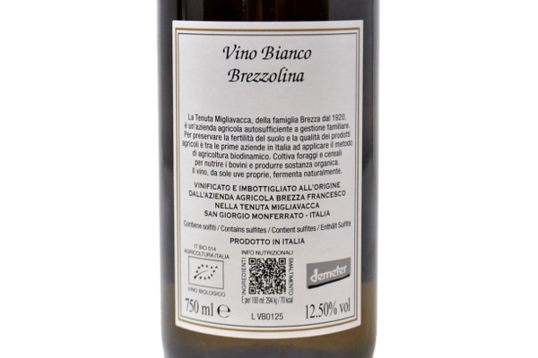 PIEMONTE VINO BIANCO "BREZZOLINA" - TENUTA MIGLIAVACCA