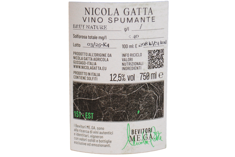 VIN MOUSSEUX BLANC DE NOIRS NATURE 70 LUNE - NICOLA GATTA