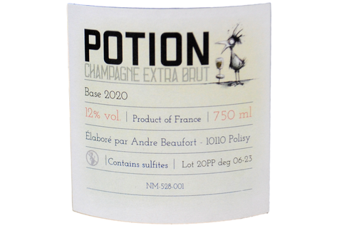 CHAMPAGNE BLANC DE NOIRS NON DOSÉ A POLISY "POTION" BASE 2020 - ANDRE BEAUFORT