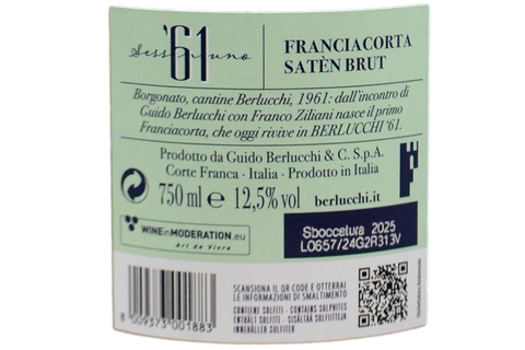 FRANCIACORTA DOCG BRUT SATÉN '61 - BERLUCCHI