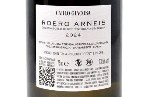 ROERO ARNEIS DOCG "SARA" 2024 - CARLO GIACOSA