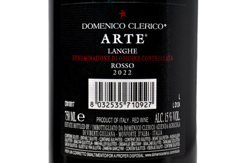 LANGHE ROSSO DOC "ARTE" 2022 - DOMENICO CLERICO