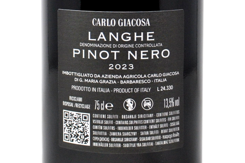 PINOT NERO LANGHE DOC 2023 - CARLO GIACOSA