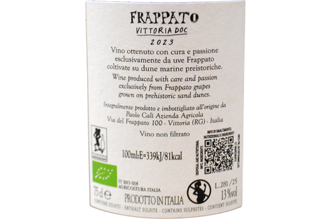 FRAPPATO DI VITTORIA DOC BIO 2023 - PAOLO CALÌ
