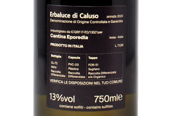 ERBALUCE DI CALUSO DOCG 2023 - CANTINA EPOREDIA