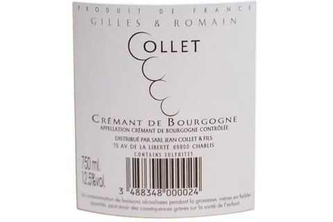 CRÉMANT DE BOURGOGNE BRUT - GILLES & ROMAIN COLLET