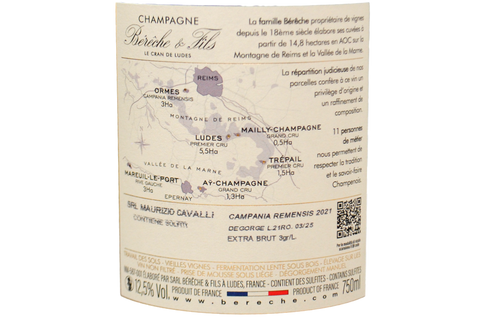 CHAMPAGNE ROSÉ EXTRA BRUT "CAMPANIA REMENSIS" 2021 - BERECHE & FILS