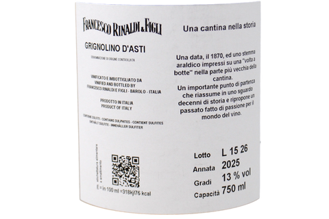 BAROLO DOCG "BRUNATE" 2017 - FRANCESCO RINALDI &amp; SONS