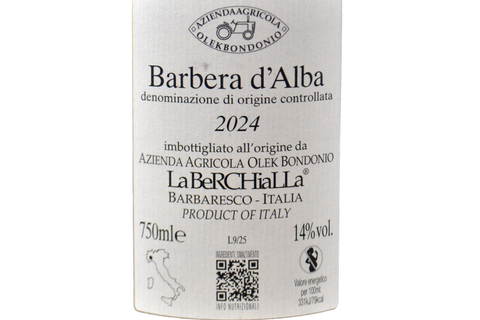 BARBERA D'ALBA DOC 2024 - OLEK BONDONIO