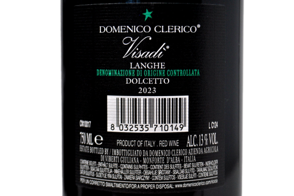 LANGHE DOLCETTO DOC "VISADI" 2023 - DOMENICO CLERICO