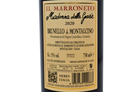 BRUNELLO DI MONTALCINO DOCG "MADONNA DELLE GRAZIE" 2020 - IL MARRONETO