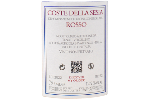 COSTE DELLA SESIA ROSSO DOC 2021 - TENUTE VERCELLINO