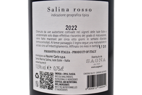 SALINA ROSSO IGT 2022 - HAUNER