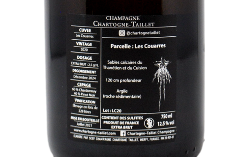 CHAMPAGNE EXTRA BRUT "LES COUARRES" 2020 - CHARTOGNE TAILLET