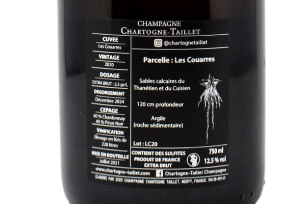 CHAMPAGNE EXTRA BRUT "LES COUARRES" 2020 - CHARTOGNE TAILLET
