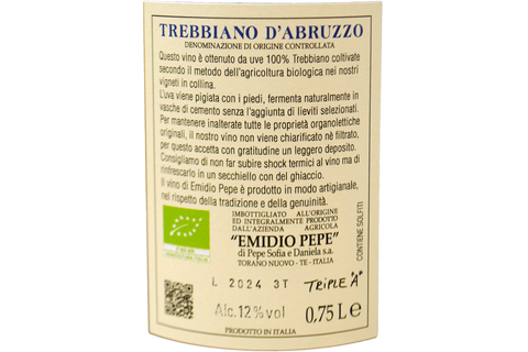 TREBBIANO D'ABRUZZO DOC 2024 - EMIDIO PEPE