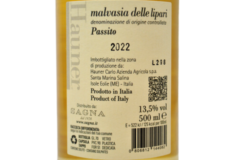MALVASIA DELLE LIPARI DOC PASSITO 2022 0,50 L - HAUNER