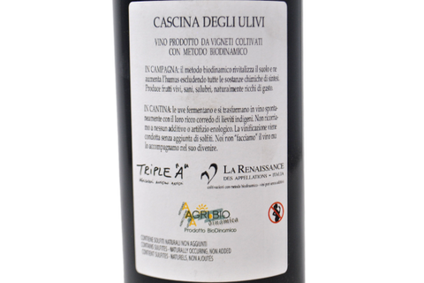 VINO ROSSO BIODINAMICO "MOUNBÈ" 2012 - CASCINA DEGLI ULIVI