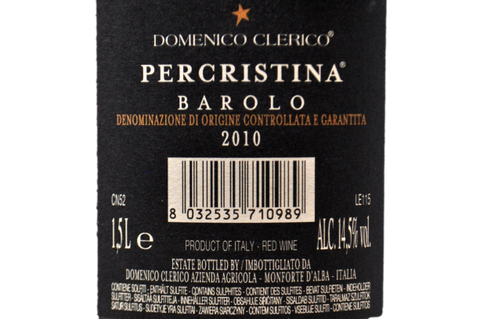BAROLO DOCG "PERCRISTINA" 2010 MAGNUM - DOMENICO CLERICO