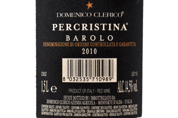 BAROLO DOCG "PERCRISTINA" 2010 MAGNUM - DOMENICO CLERICO