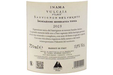VENETO SAUVIGNON IGT VULCAIA "FUMÉ" 2023 - INAMA