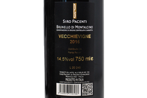 BRUNELLO DI MONTALCINO DOCG "ANCIENS VIGNOBLES" 2016 - SIRO PACENTI
