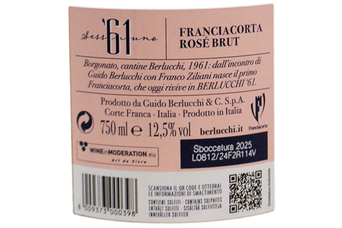 FRANCIACORTA DOCG BRUT ROSÉ '61 - BERLUCCHI