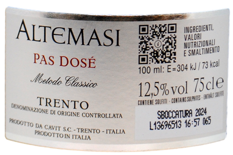 TRENTO DOC PAS DOSÉ - ALTEMASI