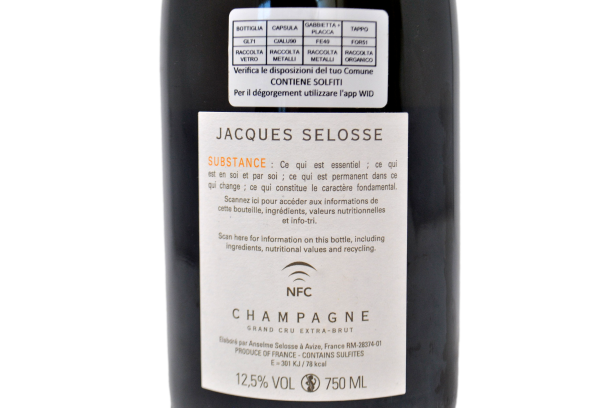 CHAMPAGNE GRAND CRU BRUT BLANC DE BLANCS "SUBSTANCE" - JACQUES SELOSSE