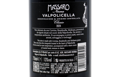VALPOLICELLA DOC CLASSICO 2024 - AZIENDA AGRICOLA MASSARO