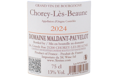 CHOREY-LÈS-BEAUNE ROUGE AOC 2024 - DOMAINE MALDANT PAUVELOT