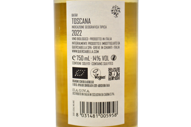 TOSCANA IGT BIANCO "BATÀR" 2022 - AGRICOLA QUERCIABELLA