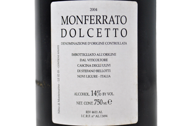 MONFERRATO DOLCETTO I MONTEMARINO DOC BIODINAMICO "NIBIÔ TERRE BIANCHE" 2004 - CASCINA DEGLI ULIVI