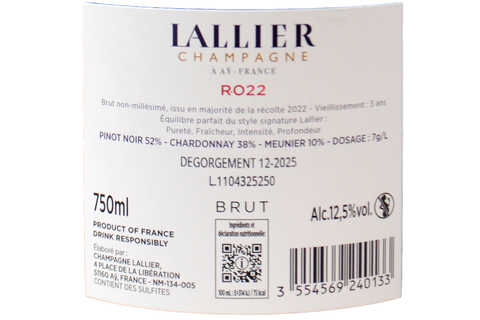 CHAMPAGNE À AY BRUT "RÉFLEXION R.022" ASTUCCIATO - LALLIER