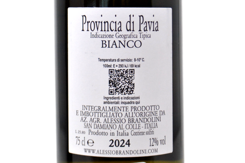 PROVINCIA DI PAVIA IGT MALVASIA "IL BARDUGHINO" 2024 - ALESSIO BRANDOLINI