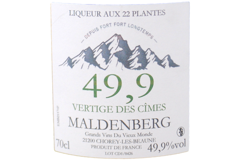 LIQUEUR AUX 22 PLANTES "MALDENBERG" - DOMAINE MALDANT PAUVELOT