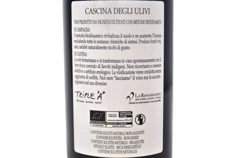 VINO ROSSO BIODINAMICO "MOUNBÈ" 2009 - CASCINA DEGLI ULIVI