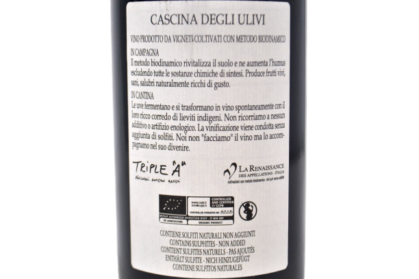 VINO ROSSO BIODINAMICO "MOUNBÈ" 2009 - CASCINA DEGLI ULIVI