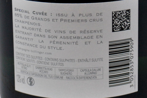 CHAMPAGNE BRUT "SPECIAL CUVÉE" ASTUCCIATO - BOLLINGER