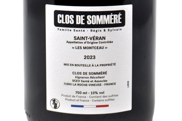 SAINT-VÉRAN "LES MONTCEAU" 2023 - CLOS DE SOMMÉRÉ