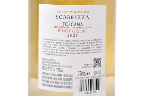 TOSCANA IGT PINOT GRIGIO "SCABREZZA" 2023 - TENUTA MONTELORO, ANTINORI