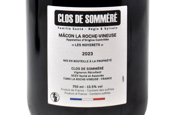 MÂCON LA ROCHE-VINEUSE "LES NOYERETS" 2023 - CLOS DE SOMMÉRÉ