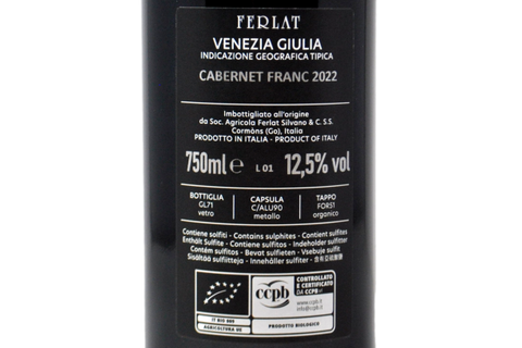 VENEZIA GIULIA ROSSO IGT CABERNET FRANC BIO 2022 - FERLAT