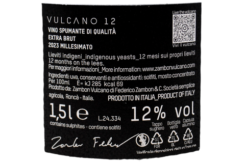 DURELLO SPUMANTE EXTRA BRUT "VULCANO 12" 2023 MAGNUM - ZAMBON VULCANO