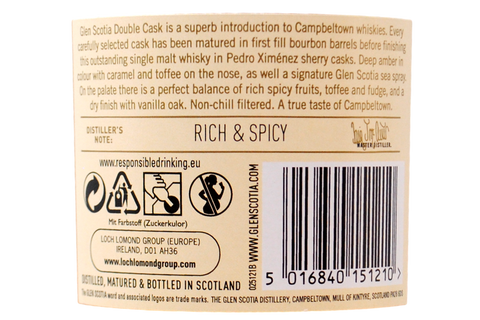 CAMPBELTOWN SINGLE MALT SCOTCH WHISKY "DOUBLE CASK" - GLEN SCOTIA
