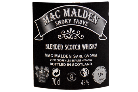 BLENDED SCOTCH WHISKY "SMOKY FAUVE" - MAC MALDEN
