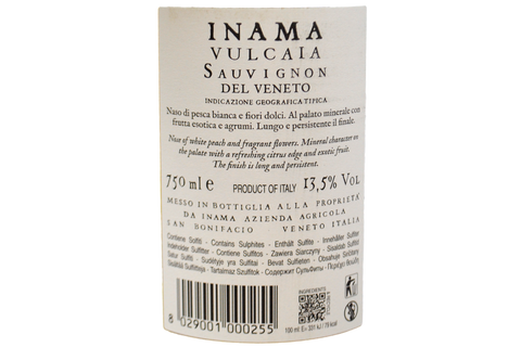 VENETO SAUVIGNON IGT "VULCAIA" 2024 - INAMA